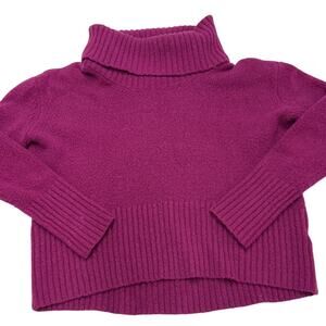 Rachel Zoe Sweater‎ Womens X Small Pink Turtleneck Knit Pullover Wool Blend